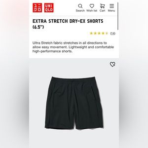 Uniqlo smart stretch shorts (M)